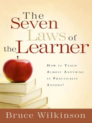 The Seven Laws of the Learner by Bruce Wilkinson 3eb8a1facc276f3928bd3ba760fa5621