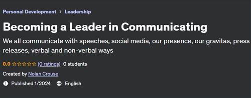 Becoming a Leader in Communicating