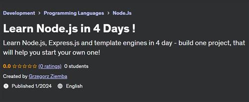 Learn Node.js in 4 Days!