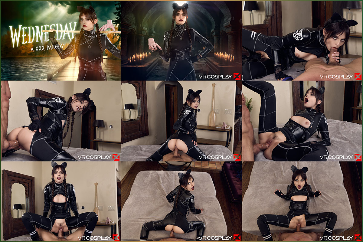 [VRCosplayX.com] Angel Windell - Wednesday Addams A XXX Parody [11.01.2024, Babe, Blowjob, Brunette, Catsuit, Cowgirl, Doggy Style, Facial, Missionary, Movie, Reverse Cowgirl, Small Tits, Teen, TV Show, Virtual Reality, SideBySide, 7K, 3584p, SiteRip] [Oc