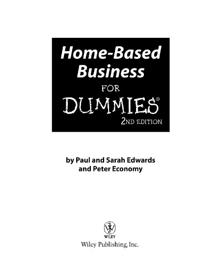 Home-Based Business For Dummies by Paul Edwards 1fd1ddce9dbdaa06eb452935eb7be894