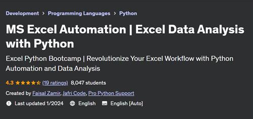 MS Excel Automation – Excel Data Analysis with Python