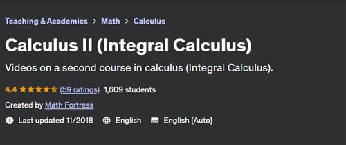 Calculus II (Integral Calculus)