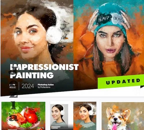 Impressionist Painting Photoshop Action - A6KPLVY
