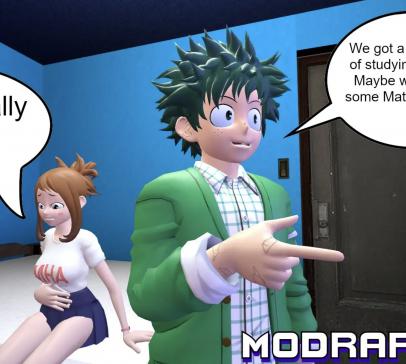 Modrafter - IzuOcha Bathroom Bonding 3D Porn Comic