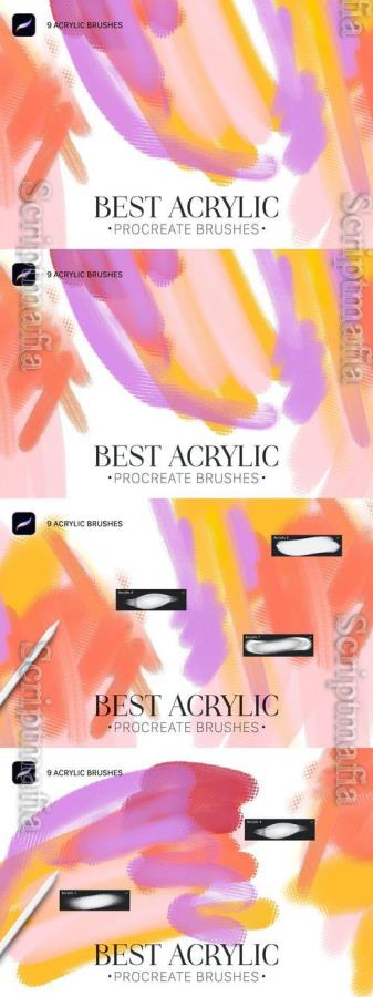 Best Acrylic Procreate Brushes