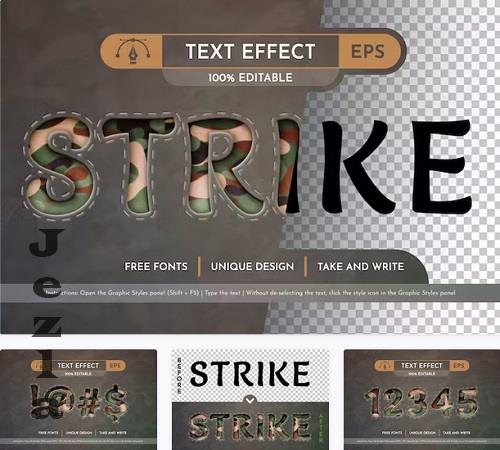 Strike - Editable Text Effect - 91876474