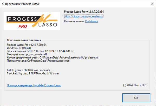 Bitsum Process Lasso Pro 12.4.7.20 Final