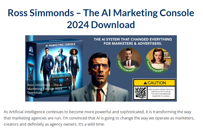 Ross Simmonds – The AI Marketing Console Download 2024