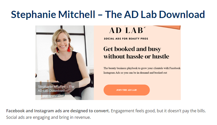 Stephanie Mitchell – The AD Lab Download