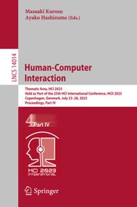 Human–Computer Interaction  Thematic Area, HCI 2023, Held as Part of the 25th HCI International Conference, Part IV