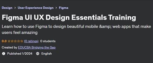 Figma UI UX Design Essentials Training