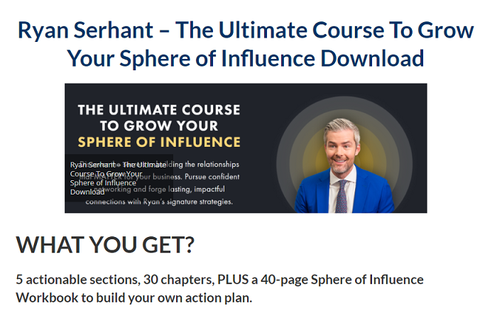 Ryan Serhant – The Ultimate Course To Grow Your Sphere of Influence Download 2024