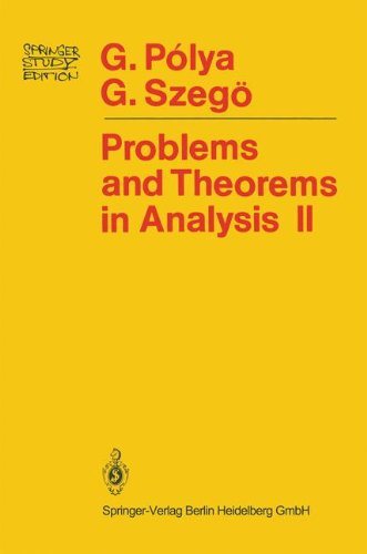 Problems and Theorems in Analysis Theory of Functions · Zeros · Polynomials Determinants · Number Theory · Geometry
