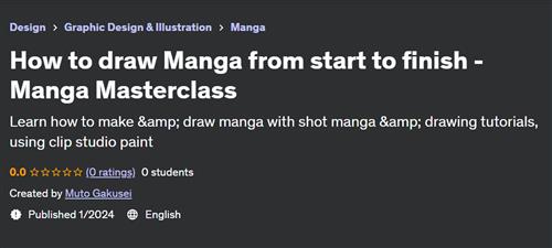How to draw Manga from start to finish – Manga Masterclass