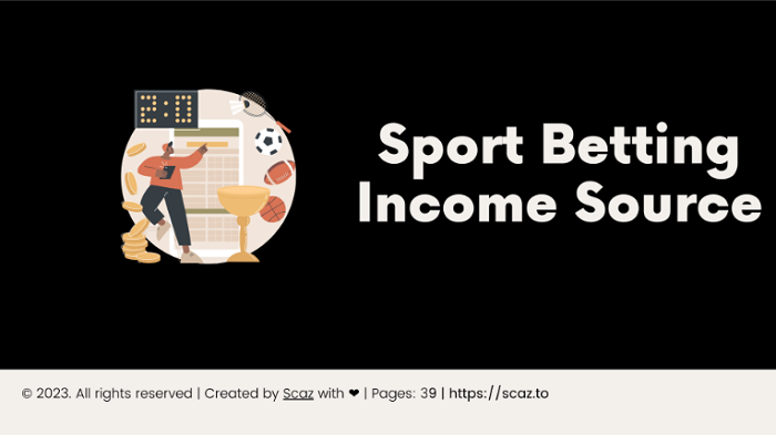 Sport Betting as Income Source E–Book Download 2024