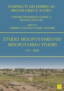 Études Mésopotamiennes – Mesopotamian Studies 2023