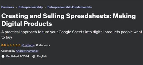 Creating and Selling Spreadsheets – Making Digital Products