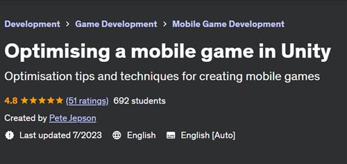 Optimising a mobile game in Unity