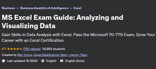 MS Excel Exam Guide – Analyzing and Visualizing Data– [Udemy]