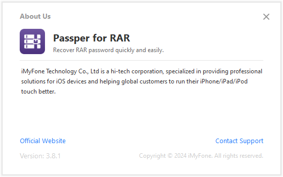 Portable Passper for RAR 3.8.1.3