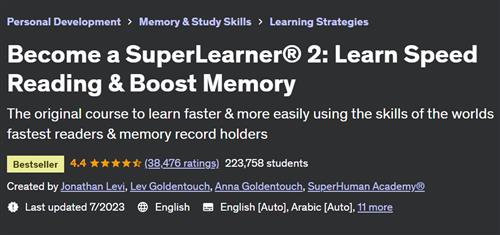Become a SuperLearner® 2 – Learn Speed Reading & Boost Memory