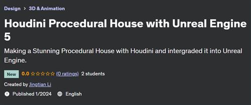 Houdini Procedural House with Unreal Engine 5