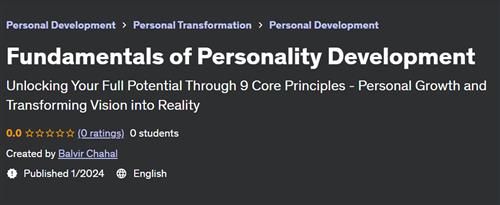 Fundamentals of Personality Development