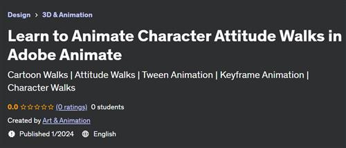 Learn to Animate Human Attitude Walks in Adobe Animate