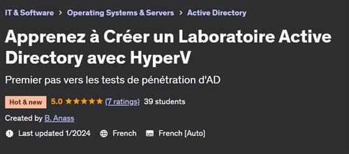 Apprenez à Créer un Laboratoire Active Directory avec HyperV