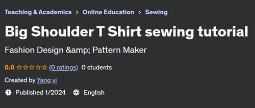 Big Shoulder T Shirt sewing tutorial