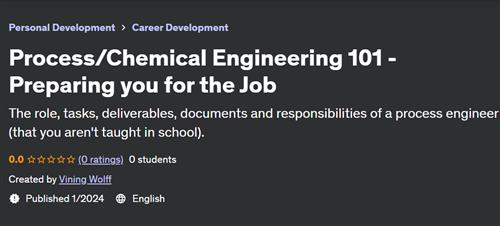 Process Chemical Engineering 101 – Preparing you for the Job