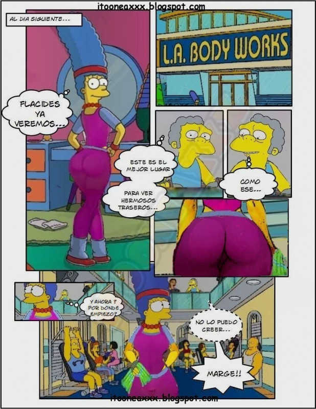 ItooneaXxX - The gym (The Simpsons) Porn Comic