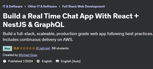 Build a Real Time Chat App With React + NestJS & GraphQL