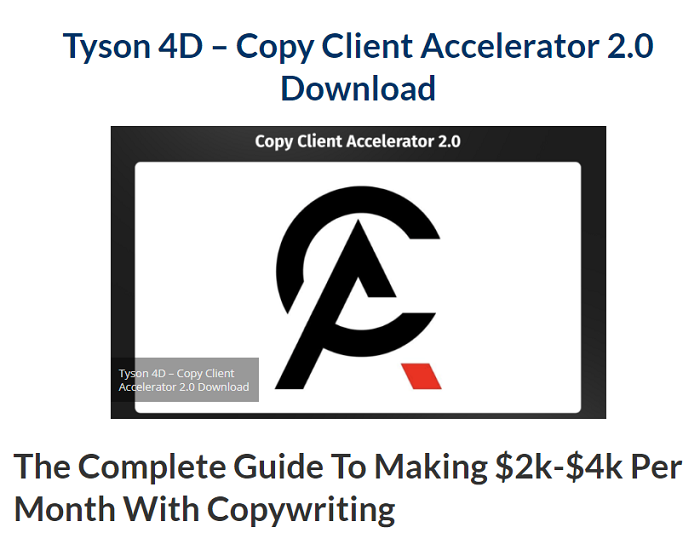 Tyson 4D – Copy Client Accelerator 2.0 Download 2024