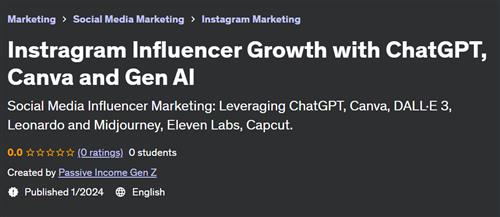 Instragram Influencer Growth with ChatGPT, Canva and Gen AI