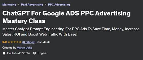 ChatGPT For Google ADS PPC Advertising Mastery Class