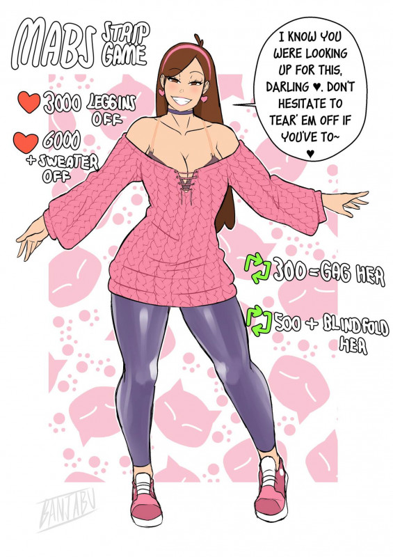 Banjabu - Mabel & Candy Stripgame Porn Comic