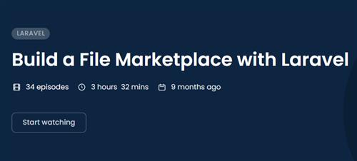 CodeCourse – Build a File Marketplace with Laravel (2023)