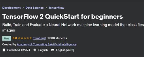 TensorFlow 2 QuickStart for beginners