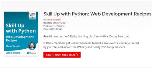 Skill Up with Python – Web Development Recipes