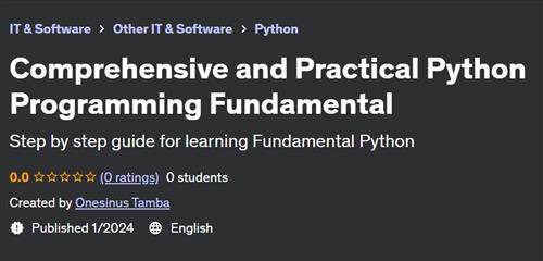 Comprehensive and Practical Python Programming Fundamental