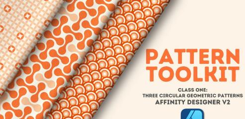 Surface Pattern Design: Affinity Designer V2 | Circular Geometric Patterns