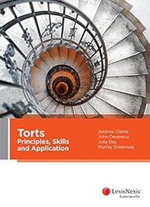 Torts Principles, Skills and Application