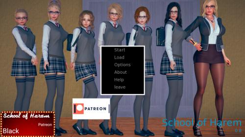Black Studios - School of Harem v0.12a pc\android + WALKTHROUGH Porn Game