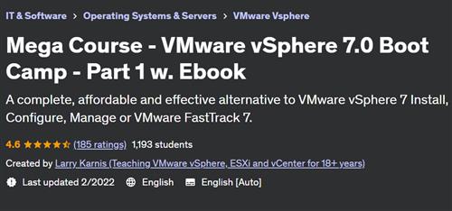 Mega Course – VMware vSphere 7.0 Boot Camp – Part 1 w. Ebook