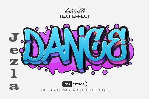 Dance Graffiti Text Effect Style - 91959007