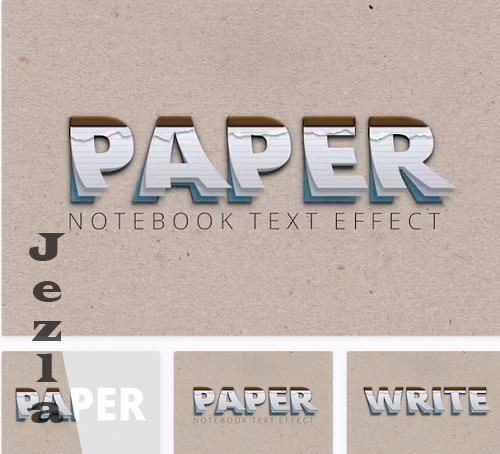 Notebook Text Effect - WNFR5YW