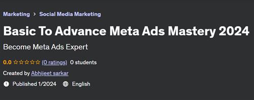 Basic To Advance Meta Ads Mastery 2024