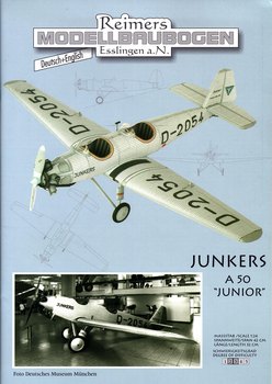 Junkers A 50 Junior (Reimers Modellbaubogen)